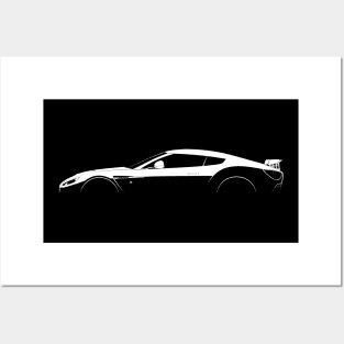 Aston Martin V12 Zagato Silhouette Posters and Art